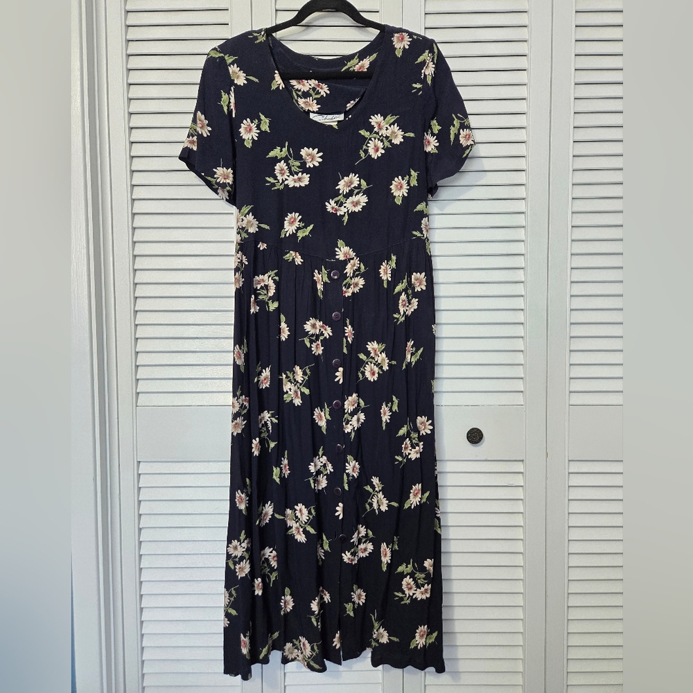 Floral Navy Dress size 13 / L
